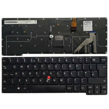 Teclado de ordenador portátil con retroiluminación, accesorio para lenovo thinkpad X1C, 2014x1, gen 2, tipo 20A7, 20A8, Reino Unido, nuevo 2024 - compra barato