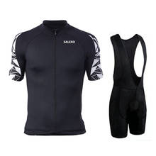 Conjunto de roupa de ciclismo masculina, camiseta e bretelle esportivas de secagem rápida para corrida de equipe, triatlo, verão 2021 2024 - compre barato