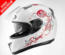 Мотоциклетный шлем, мужской, на все лицо, из АБС-пластика 2024 - купить недорого