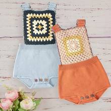 New Fashion Baby Toddler Kids Knitting Cross Romper Jumpsuit Winter 3 6 12M Autumn Overalls For New Born Children Photography 2024 - buy cheap