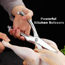 XITUO Stainless Steel Kitchen Scissors Powerful Chicken Bone Scissors Cook shear Fish Duck cut Chef Scissors knife tool 2024 - buy cheap