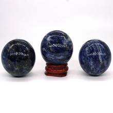 Sodalite sphere natural quartz crystal minerals gemstones ball reiki healing home decoration 2024 - buy cheap