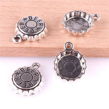 20pcs 14*17mm Alloy Beer Bottle Caps Pendants Antique Silver Charms DIY Handmade Pendant For Jewelry Making 2024 - buy cheap