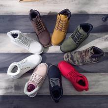 Snow boots women 2022 new lace-up plush ankle female boots shoes woman botas british wind warm students winter shoes 2024 - buy cheap