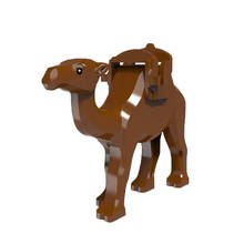 Animals Figures Camel With Saddle Jungle Adventure Toys For Children Friends Figure Animal Zoo Building Blocks 2024 - buy cheap