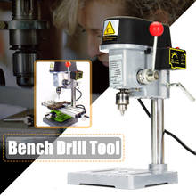 Mini Drill Press 240W for Bench Drilling Machine Variable Speed Drilling Chuck 0.6-6.5mm For DIY Wood Metal Electric Tools 2024 - купить недорого