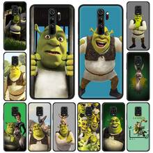Shrek coon bonito dos desenhos animados moive caso de telefone para xiaomi redmi nota 9s 8 pro 8t 9 7 9c 9a 6a 8a 7a 10 k40 pro capa de silicone macio 2024 - compre barato