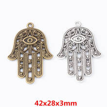 10 pieces of retro metal zinc alloy hand pendant for DIY handmade jewelry necklace making 7539 2024 - buy cheap