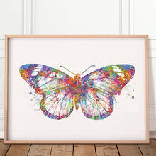 Colorful Butterfly Watercolors Animals Wall Art Canvas Painting Nordic Posters And Prints Wall Pictures For Living Room Home Dec 2024 - buy cheap