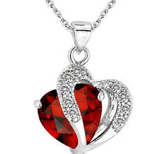 Fashion Heart Shaped Romantic Crystal Water Drop Simple Style Clavicle Chain Rhinestone Choker Neck Pendant Jewelry Gift Women 2024 - buy cheap