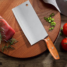 Китайский кухонный нож XYj 8 дюймов из нержавеющей стали, резак мясника, для нарезки овощей, курицы, рыбы, костей 2024 - купить недорого