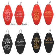 Hotel Room 237 Key Tag Hotel Motel Keychain The Overlook Hotel Sidewinder CO Inspired Key Tag keyrings Jewelry Unisex X4YA 2024 - buy cheap