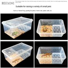 Caja de alimentación anfibia para reptiles, claxon protector de Palacio, Araña, insectos, Tortuga, reproductor, serpiente, antiescape, 5 piezas 2024 - compra barato