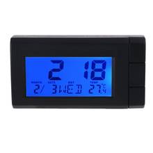 CT66 Car Thermometer Clock Digital Clock Mini Auto Watch Automotive Month Date Thermometer Color Backlight Decoration Ornament 2024 - buy cheap