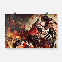 Kurumi Tokisaki Rage Date A Live Anime Poster Framed Wooden Frame Canvas Painting Wall Art Decor Study Home Decoration Prints 2024 - buy cheap