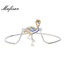 Mafisar Classic Design Animal Series Bracelet Lovely Chinese Red-crowned crane Charm Bracelet Micro Pave CZ Stone Jewelry 2024 - buy cheap
