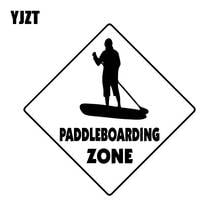 YJZT-calcomanía de Paddleboarding Crossing, 15,6 CM x 15,6 CM, pegatina de vinilo para coche, decoración de parachoques de maletero, accesorios, C31-0505 2024 - compra barato