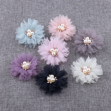 7Pcs Flowers Applique Patch Lace Trim Fabric DIY Wedding Dress Flowers Hat Hair Veil Clothes Headwear Decoration 2024 - buy cheap