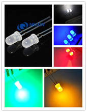 1000 pces 5 valor 5mm difundido vermelho, amarelo, azul, verde, branco r, g, b, w, y, led cores misturadas led 200 pces cada cor 2024 - compre barato