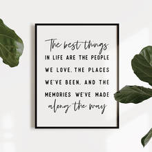 The Best Things in Life Printable Wall Art Lnspirational Quote Photo Painting Decoration Picture for Living Room No Frame 2024 - buy cheap