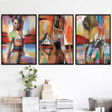 Canvas Painting Wall art Abstract Woman Posters and Prints Oil Painting Beautiful Women Portrait Pictures for Living Room Decor 2024 - buy cheap