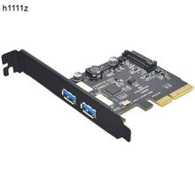 Tarjetas Add On 10gbps SuperSpeed USB 3,1, 2 puertos PCI-E Express, 15 Pines, conector de alimentación SATA, adaptador PCIE, ASM3142, Chipset, HUB USB 2024 - compra barato