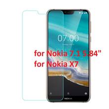 Película protetora para smartphone 9h, vidro temperado, para nokia 7.1 5.84, tela de proteção, para celular nokia x7, x, 7 2024 - compre barato