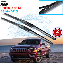Car Wiper Blades for Jeep Cherokee KL 2014 2015 2016 2017 2018 2019 Front Windscreen Windshield Brushes Car Accessories Stickers 2024 - buy cheap