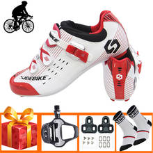 Обувь для велоспорта SIDEBIKE, обувь для езды на велосипеде, женская обувь для шоссейного велосипеда, мужские спортивные кроссовки для гоночного велосипеда, самоблокирующаяся обувь для верховой езды 2024 - купить недорого