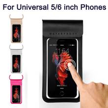 Capa universal de celular à prova d'água, bolsa de 5/6 polegadas com alça de pescoço para celular iphone xiaomi samsung 2024 - compre barato