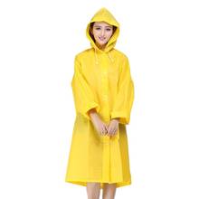 Дождевик для взрослых, женский желтый полупрозрачный пластиковый костюм, дождевик, прозрачный дождевик, водонепроницаемый дождевик Gabardina Mujer, дождевик 2024 - купить недорого