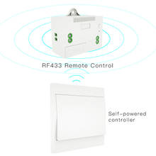 Interruptor inalámbrico RF433, Control remoto de luz de pared sin batería, autoalimentado, sin cableado, transmisor de Panel de pared 2024 - compra barato