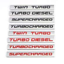 Etiqueta do carro twin turbo turbocharged supercharged emblema emblema decalques para land rover range rove ford mustang bmw audi volkswagen 2024 - compre barato