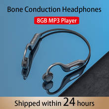 Fones de ouvido wireless de condução óssea, fone auricular com 8g ram para reprodutor mp3 e conexão dupla à prova d'água para xiaomi hua 2024 - compre barato