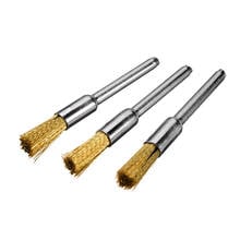 20pcs 3mm Brass Wire Wheel Brushes Metal Rust Cleaning Rotary Brush Tools Polishing Die Grinder Rotary Machine Accessories 2024 - buy cheap