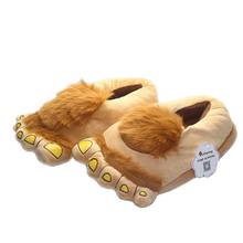 Suihyung Winter Warm Slippers For Women Men Funny Home Cotton Shoes Big Feet Plush Slippers Indoor Floor Shoes Furry Flat Slides 2024 - buy cheap