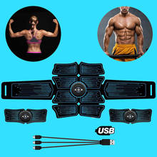Estimulador de músculo abdominal, cinto fitness, equipamento de treino, estimulação eletromagnética de músculos 2024 - compre barato