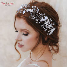 TOPQUEEN HP236 Women Tiara Bridal Headpiece Leaves Wedding Hair Piece Vintage Women's Hair Accessories Bride Flower Headband 2024 - buy cheap