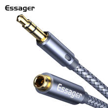 Essager 3.5mm Jack Audio Extension Cable For Xiaomi Redmi Samsung Jack 3.5 mm Aux Cables For Headphones Earphone Extension Cord 2024 - buy cheap