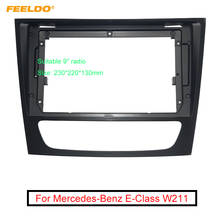 Feeldo-adaptador de quadro do painel de áudio para carro, 2din, adaptador de moldura do painel de tela grande de 9 polegadas para mercedes-benz e-class w211 2024 - compre barato