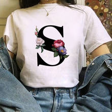 Women Vintage Style Fashion 26 letters Print Funny Summer T shirt Women  Princess Short T Shirt 2024 - buy cheap