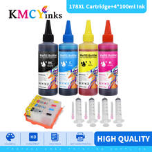 KMCYinks 4pcs Refillable for HP178 ink Cartridge New ARC chips for HP 178 Photosmart 5510 5520 6510 6520 B8553 B109a B109n B110a 2024 - buy cheap