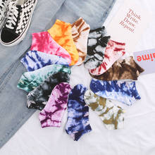 High quality Tie-dyed Maple Leaf Socks Short Fashion Weed Socks Men Skateboard Hip Hop Socks Meias Socks Calcetines Meias Mens 2024 - buy cheap