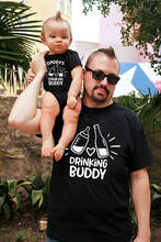 Drinking Buddies Milk and Beer Family Matching Shirts Father and Son/Daughter Dad and Son Daddy and Me Shirt New Dad Gift 2024 - buy cheap