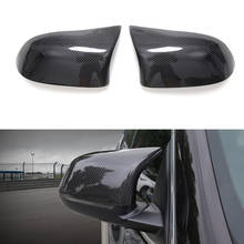 2x auténtico espejo retrovisor de fibra de carbono reemplazar funda para BMW X3 F25 15-17 y X4 F26 15-17 y X5 F15 14-17 y X6 F16 15-17 Coche 2024 - compra barato