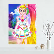 Tropical-Rouge! Precure Anime Poster Custom Satin Poster Print Cloth Fabric Wall Poster Print Canvas Fabric Print Poster 03-18 2024 - buy cheap