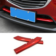 For Mazda CX-3 CX3 2017 2018 ABS Car Front Grille Trims Cover Front Bumper Air-inlet Grille Car Accessories Styling sticker 2024 - buy cheap