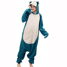 Pijama grande para adultos, traje feminino de desenho animado kigurumi, roupa de dormir 2024 - compre barato