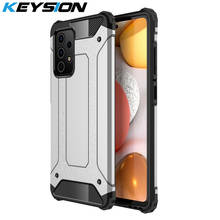 KEYSION Shockproof Armor Case for Samsung A52 5G A72 A32 A42 A12 PC + Silicone Phone Back Cover for Galaxy A51 A71 A41 A31 A21S 2024 - buy cheap