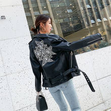 Woman Coats 100% Natural Leather Sheepskin 2019 Fashion Real Sheepskin  Motorcycle Jackets Rivet Genuine Leather  Ladies Jack 2024 - buy cheap